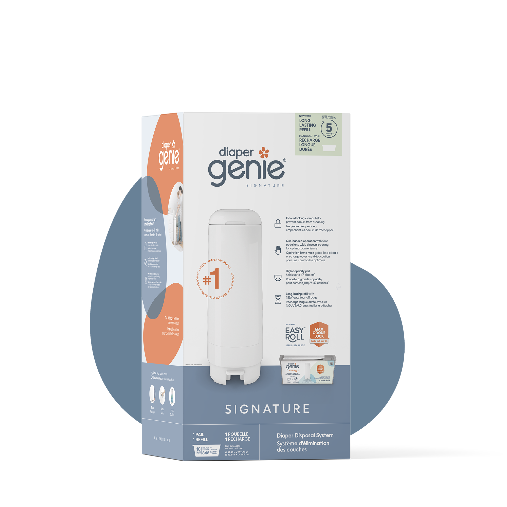 Poubelle couches Diaper Genie Signature diapergenie