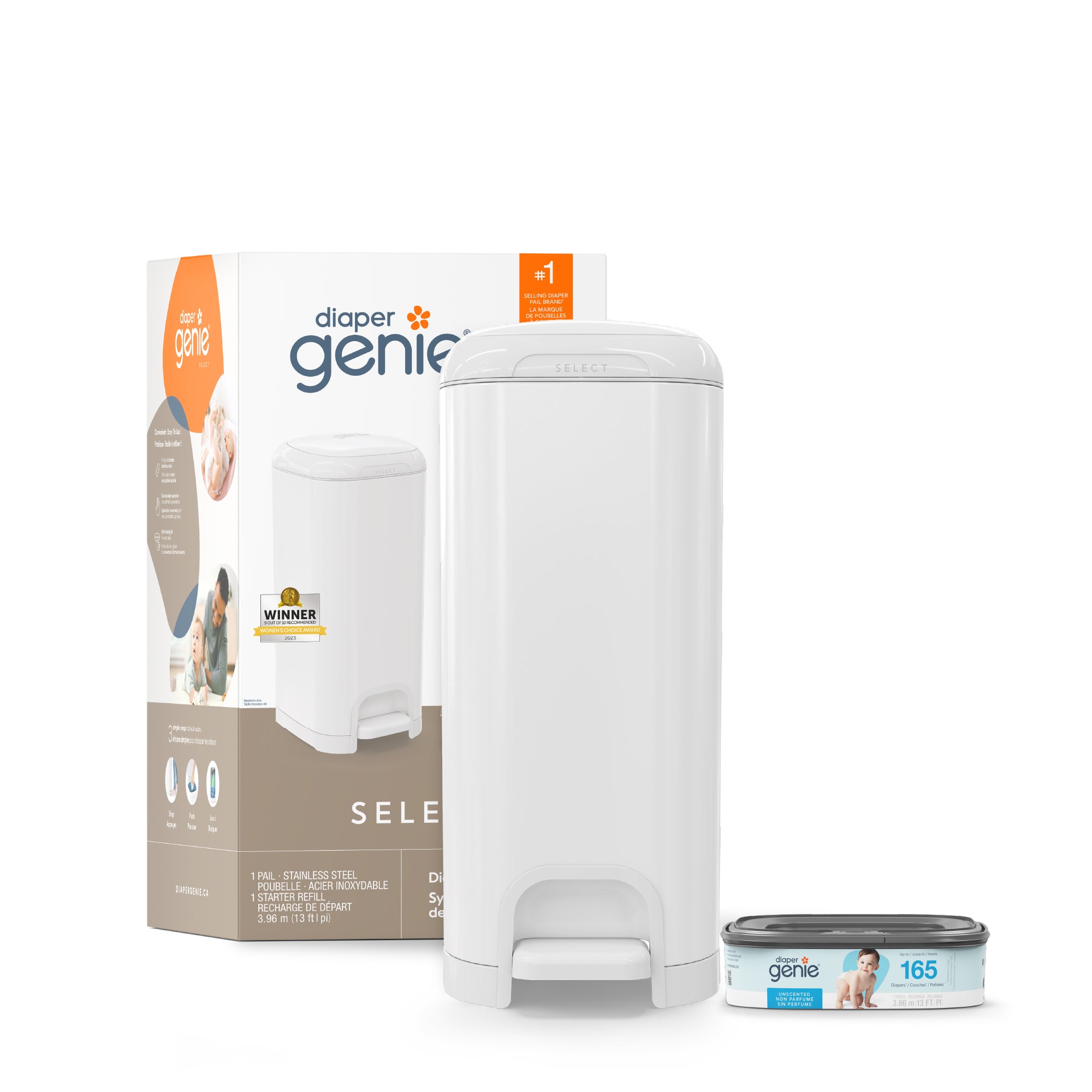 Select Diaper Pail: Odorless Disposal
