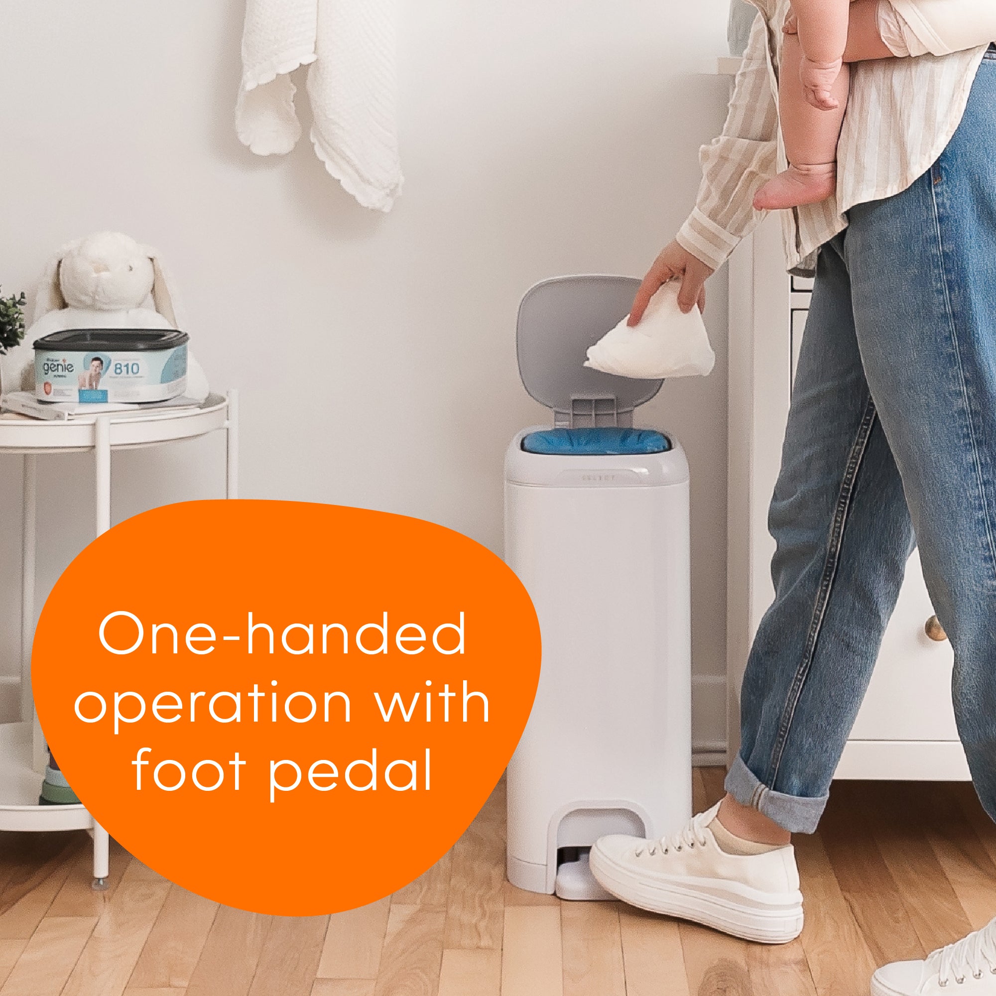 diaper pail with foot pedal Select Diaper Pail: Odorless Disposal