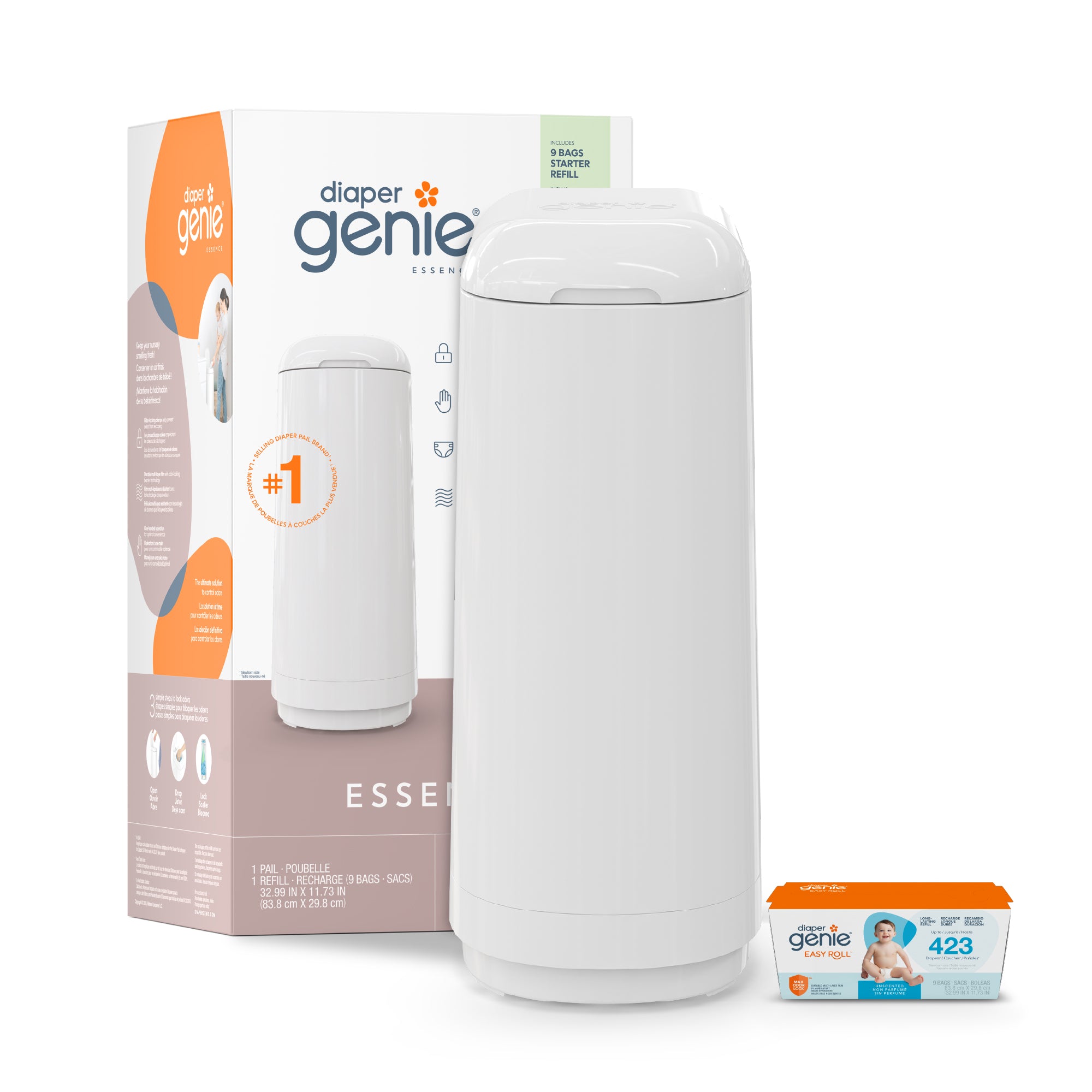 Poubelle Diaper Genie® Essence – diapergenie - Main Image