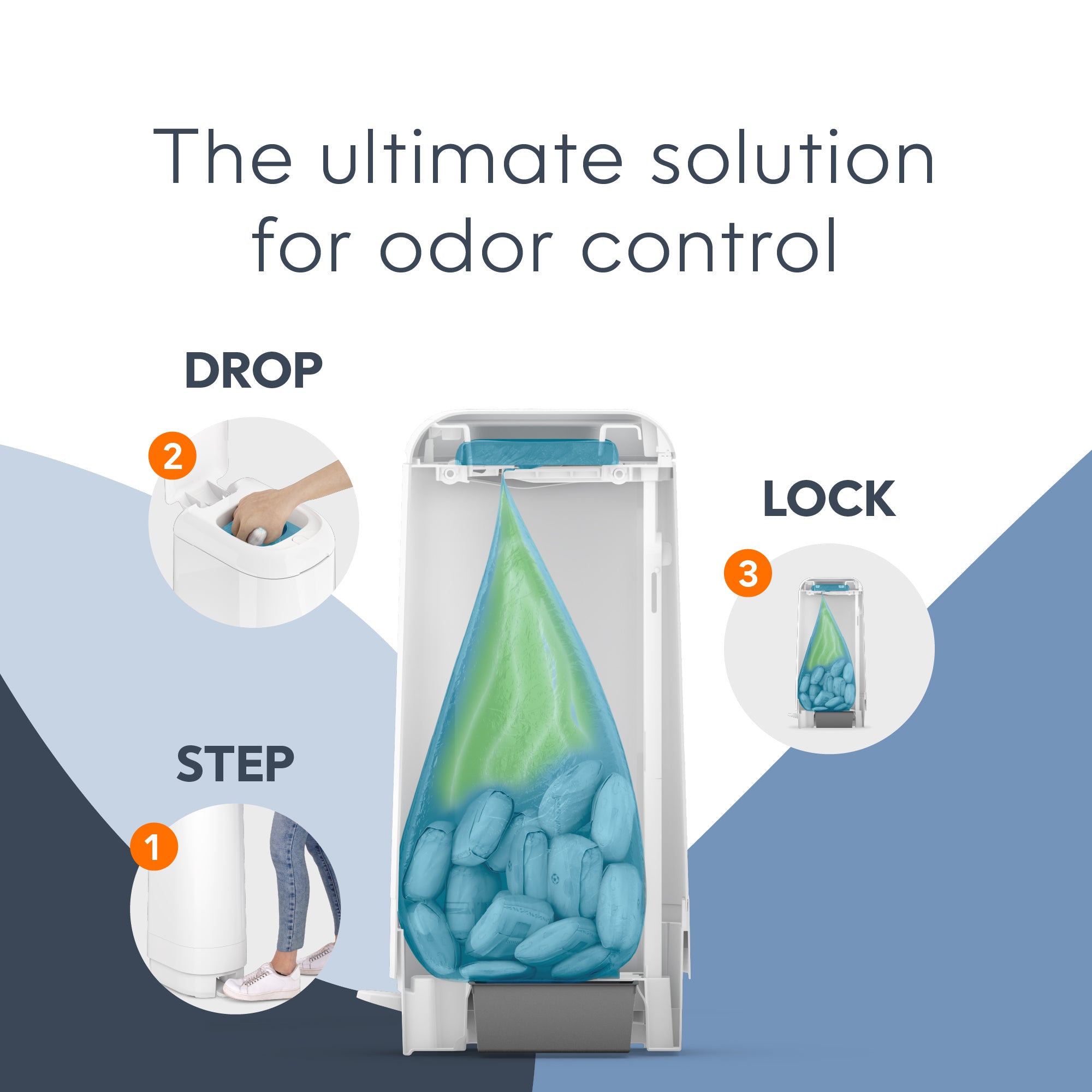 diaper pail with foot pedal Signature Diaper Pail: Odorless Disposal