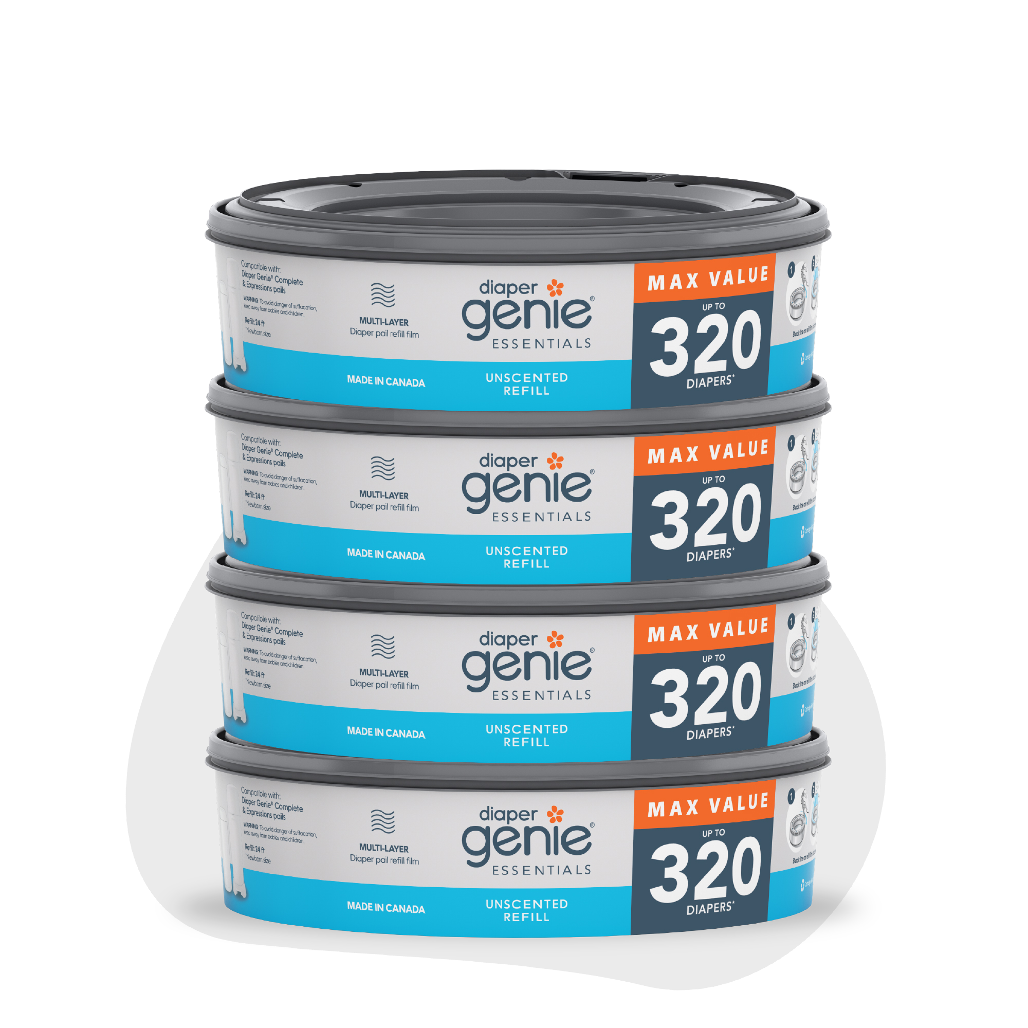 Diaper Genie® Essentials Round Refill -EN