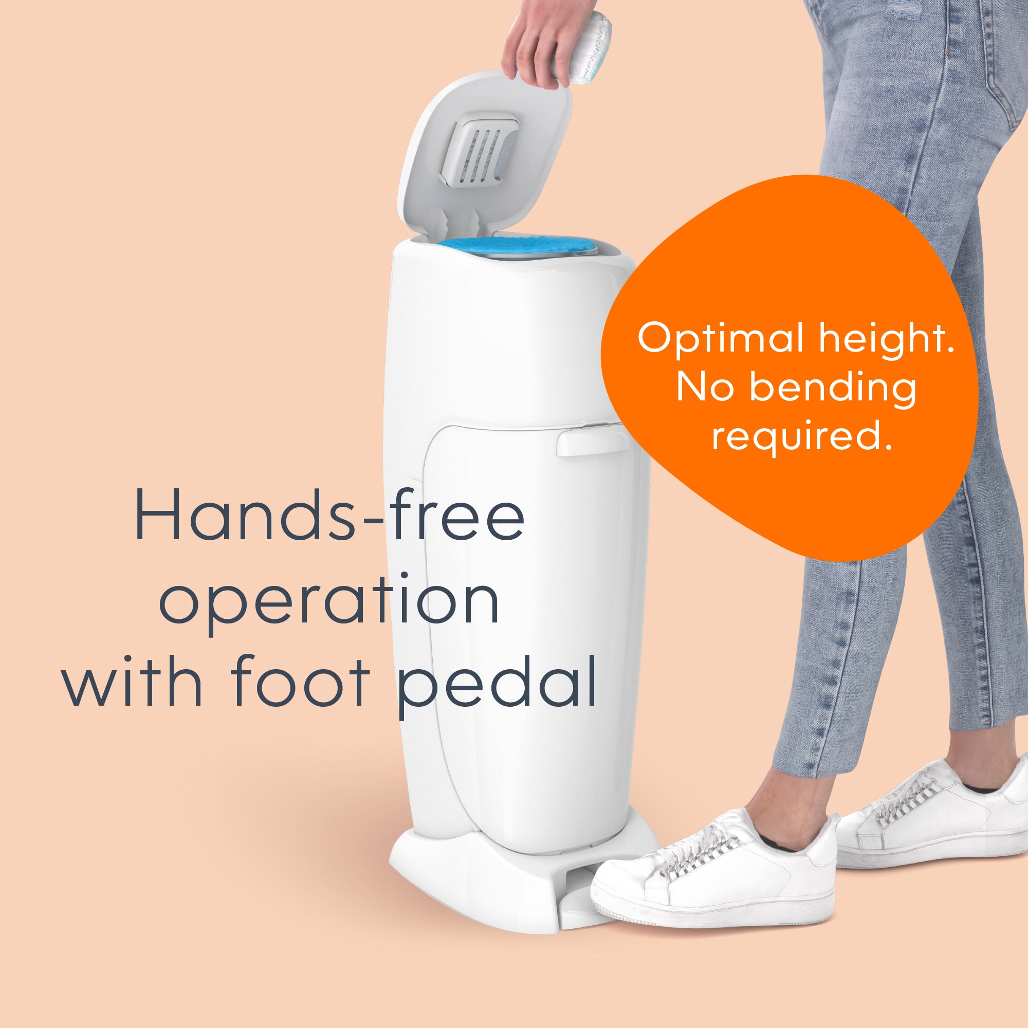 Complete Diaper Pail: Odorless Disposal