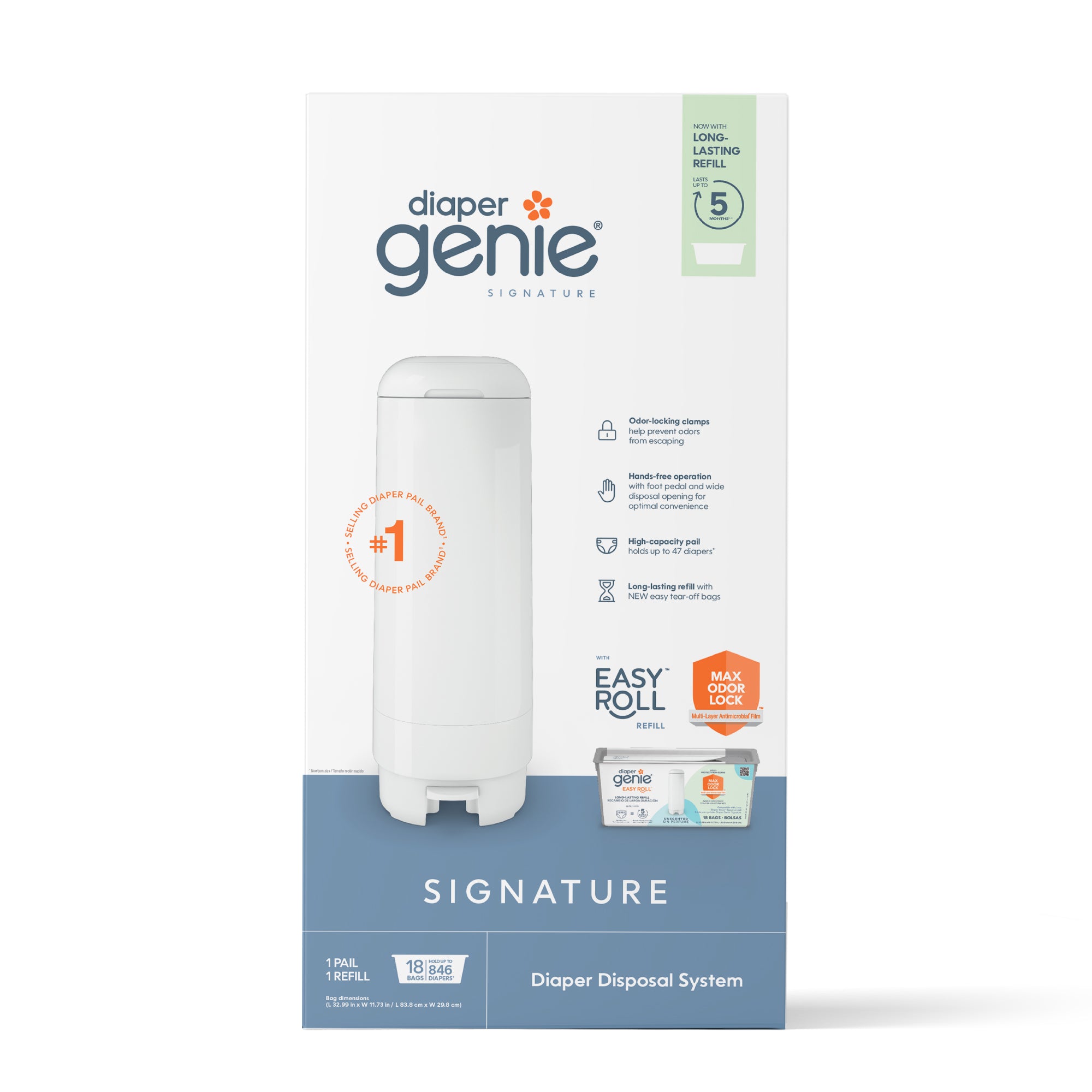 Diaper Genie Signature Pail Diapergenie diaper-genie-signature-pail-diapergenie
