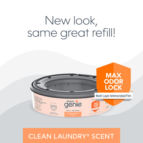 Diaper Genie® Clean Laundry Scent Round Refill -EN